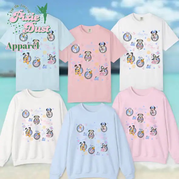 Disney character sweatshirts for kids.