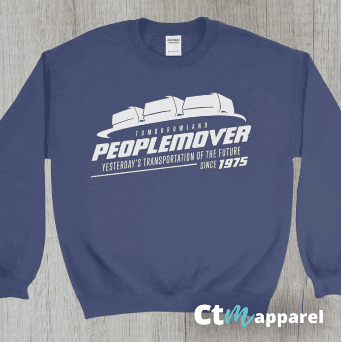 Official Disney PeopleMover retro graphic sweatshirt.