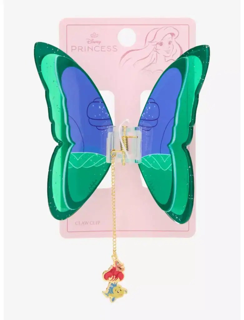 Colorful Disney princess butterfly accessory, perfect for kids' hair or backpacks.