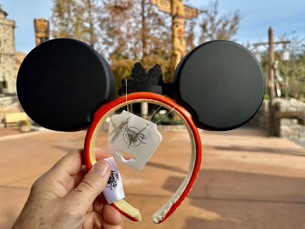 Stylish Mickey Mouse ear headphones for Disney lovers, featuring iconic black ears and comfortable headband.