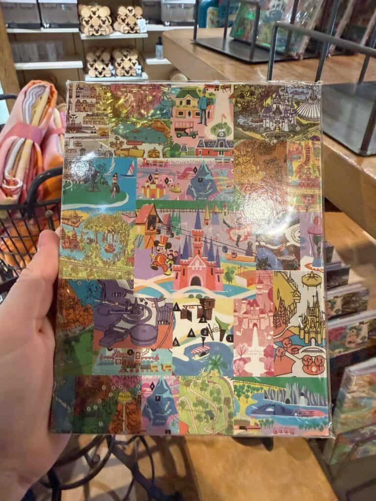 Detailed Disney theme park puzzle showcasing iconic castles and attractions.