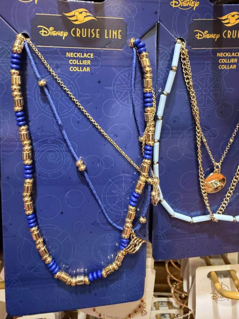 Colorful beaded necklaces inspired by Disney Cruise Line designs.