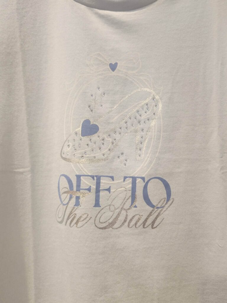 Elegant Disney-themed design featuring rhinestone embellishments and whimsical lettering.
