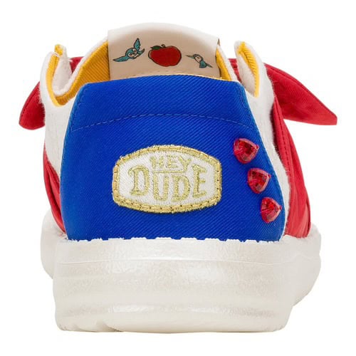 Adorable Disney dad sneakers featuring "Hey DAD" patch, cartoon designs, and colorful accents for Disney fans.