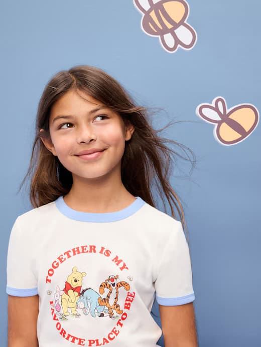 Cute Disney fashion featuring Winnie the Pooh, Tigger, and Eeyore for kids.