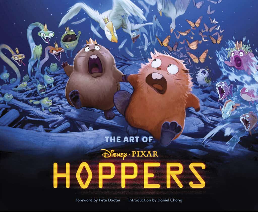 Animated scene from Disney Pixar's Hoppers featuring expressive animal characters.