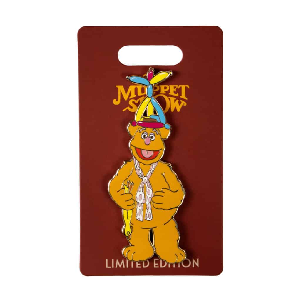 Limited edition Muppet Show bear keychain with colorful hat and scarf.