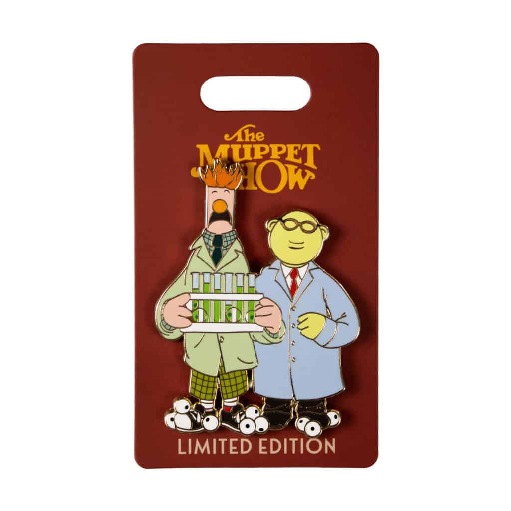 Limited edition The Muppet Show enamel pin featuring Statler and Waldorf characters.