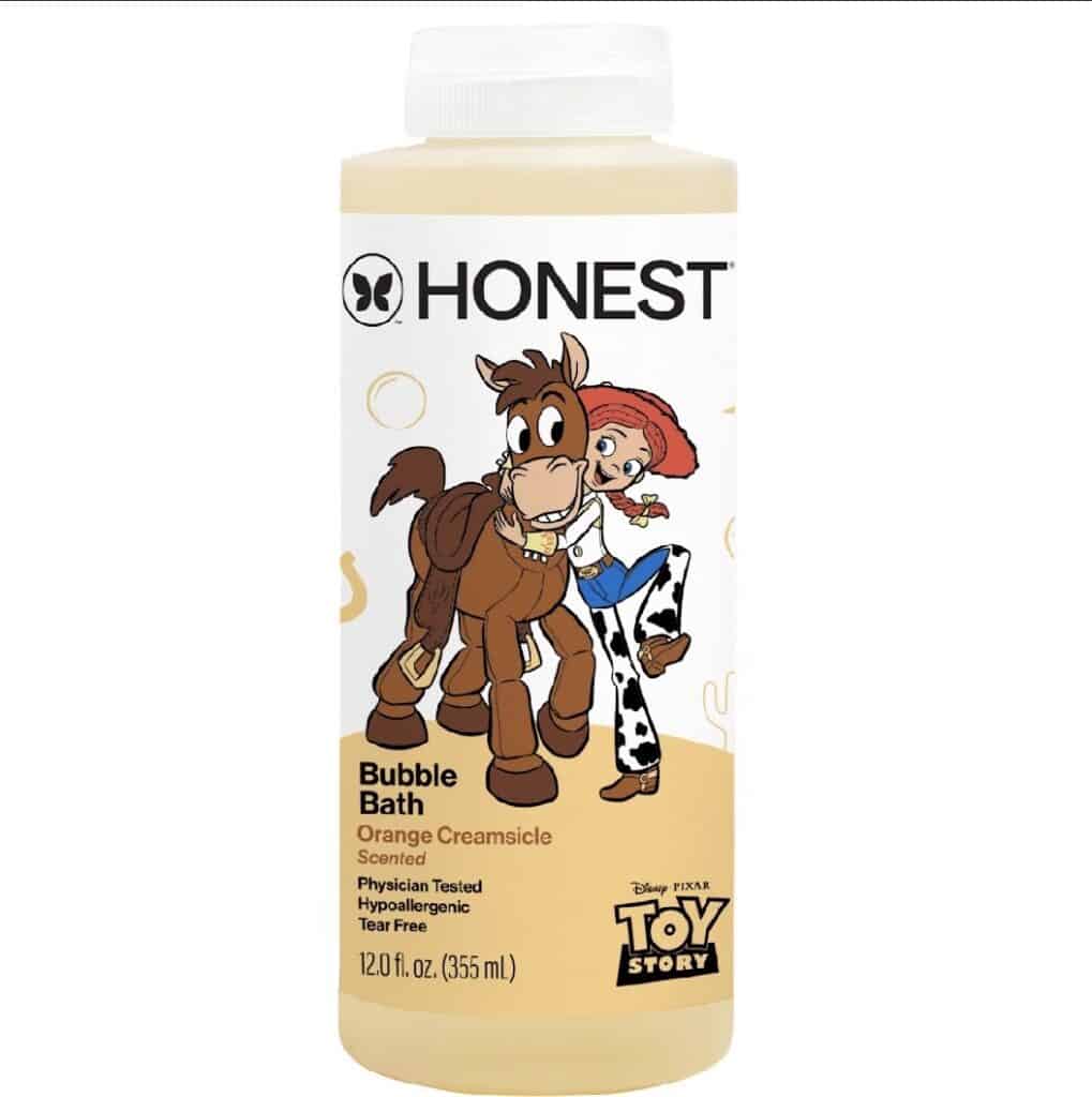 Honest Toy Story Bubble Bath with Woody and Jessie characters.