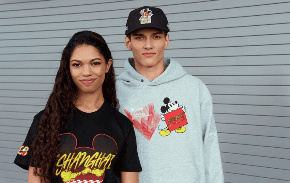 Disney x Formula 1 "Fuel the Magic" race season apparel for fans.