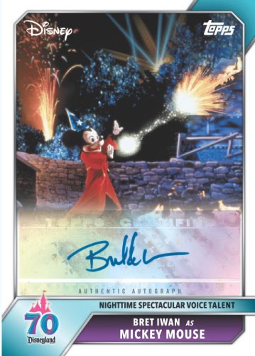 Mickey Mouse celebrating fireworks at Disneyland nighttime show.