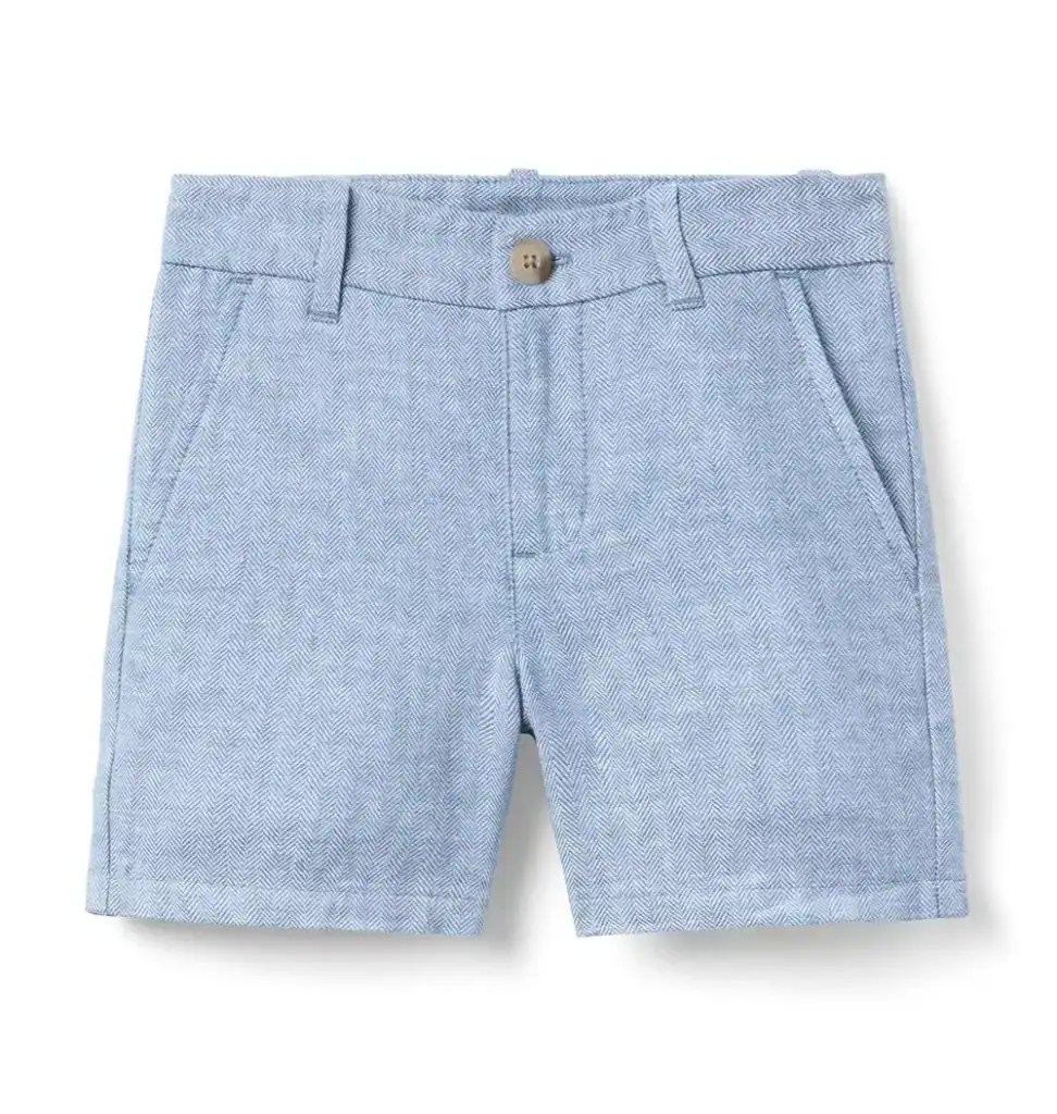 Cute light blue boys' shorts perfect for spring and Easter celebrations. Stylish, comfortable, and i.