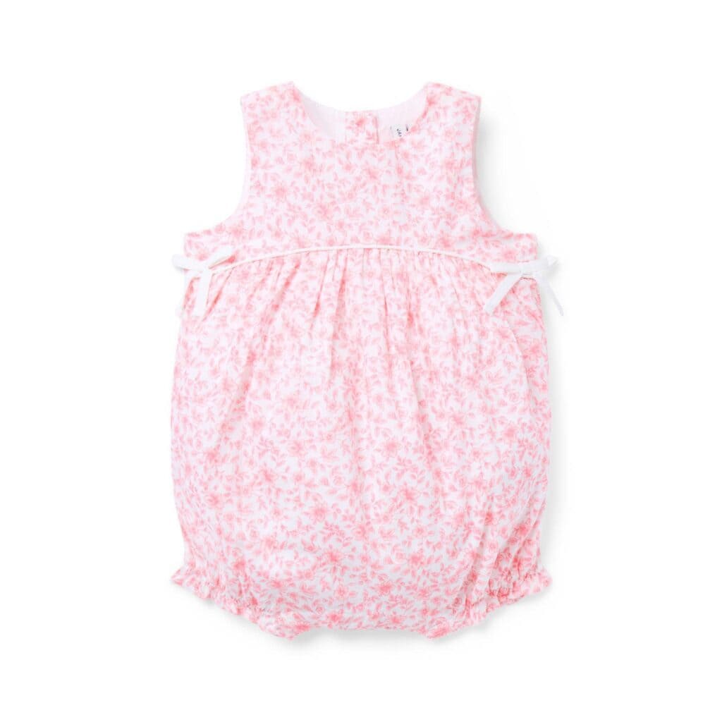 Adorable pink floral baby dress perfect for mommy and me outfits, featuring soft fabric and charming.
