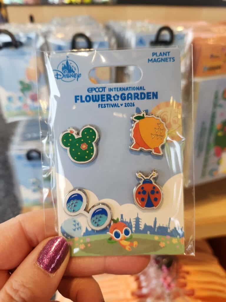 Magnet set featuring Disney characters at EPCOT Flower & Garden Festival 2026.