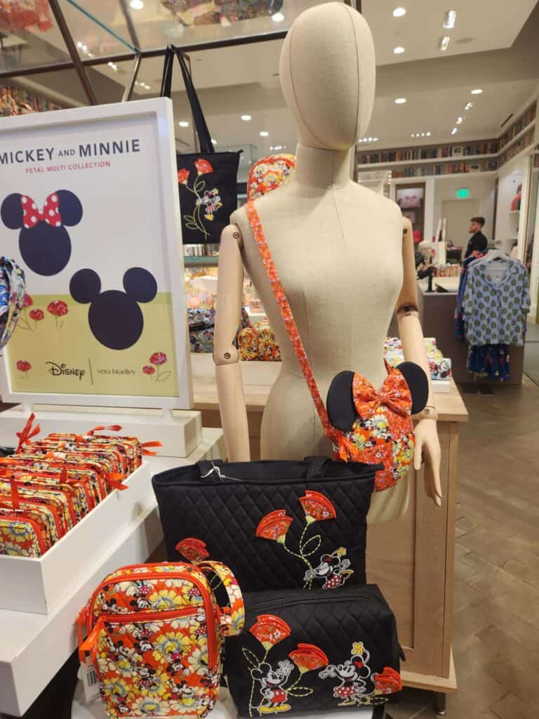 Mickey and Minnie floral accessories from Disney x Vera Bradley collection.