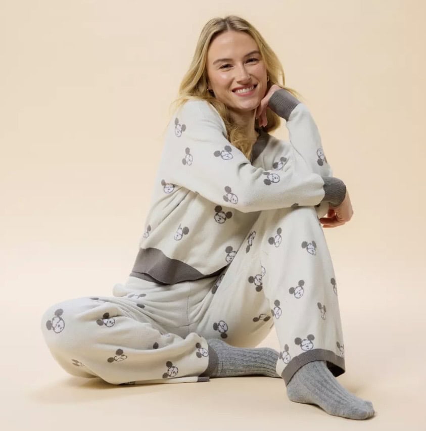 Cute Disney Mickey Mouse pajama set for women and girls. Comfortable loungewear featuring Mickey Mou.