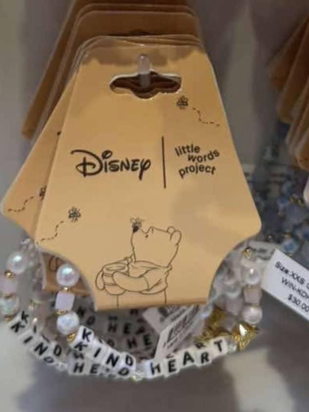 Disney Little Words Project bracelet with Winnie the Pooh charm for fans of Disney and Disney fashio.