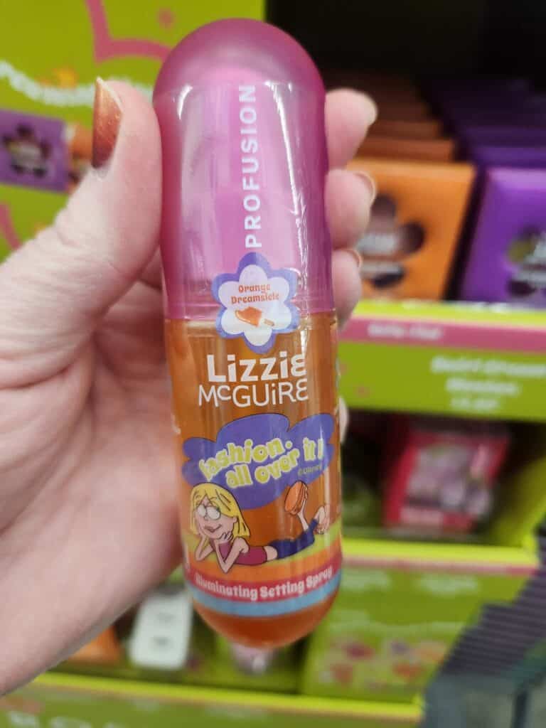 Disney Lizzie McGuire lip balm in pink packaging, collectible character item.