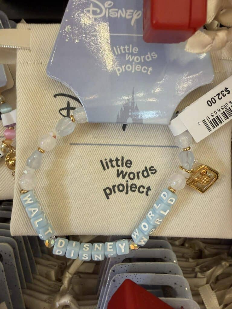 Disney Little Words Project bracelet at Walt Disney World.