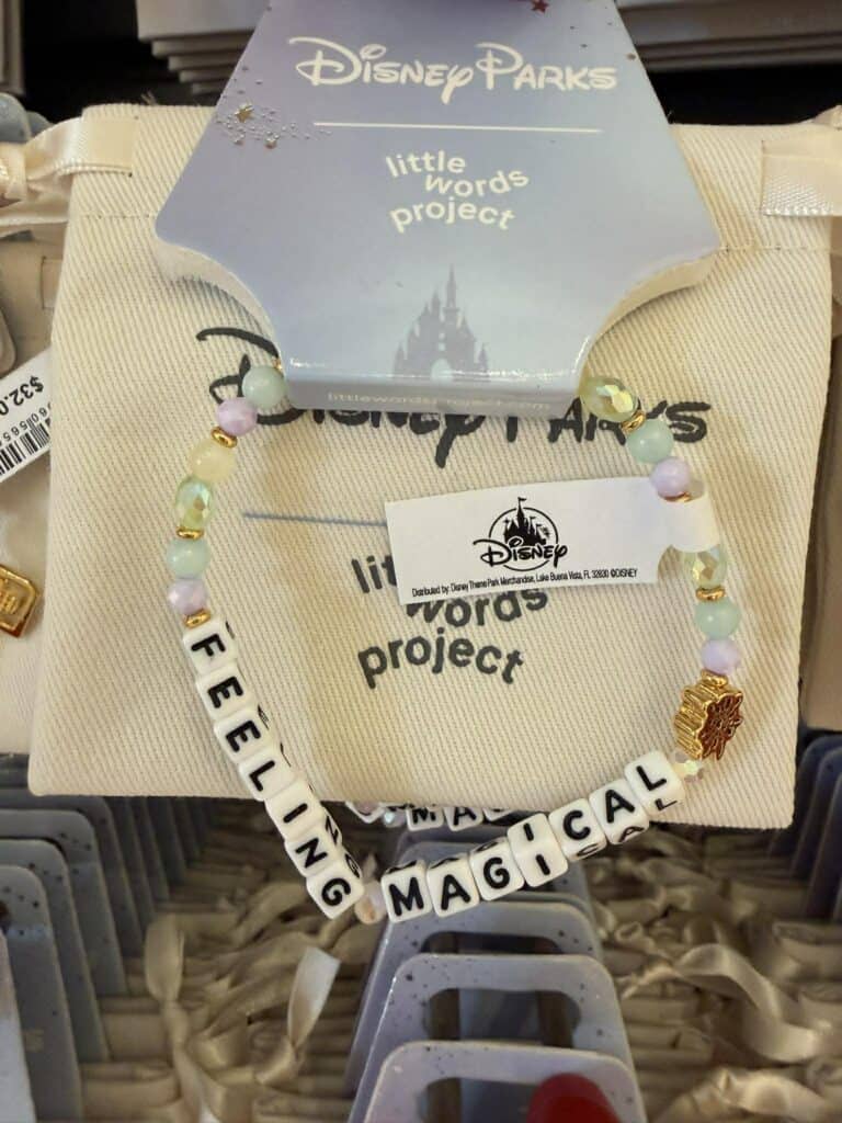 Disney Little Words Project bracelet with "FEELING MAGICAL" beads.