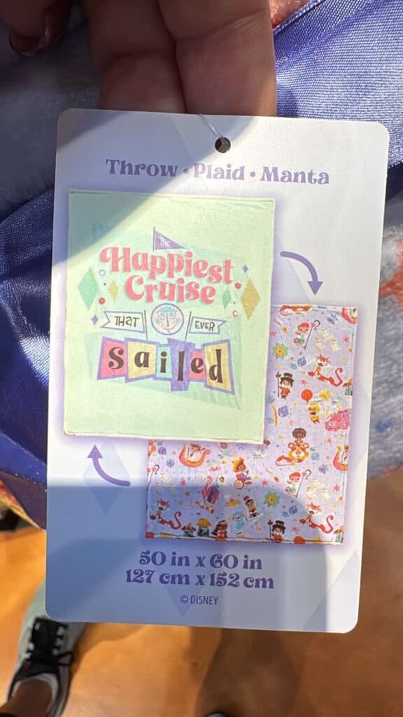 Colorful Disney-themed throw blanket for kids and adults.