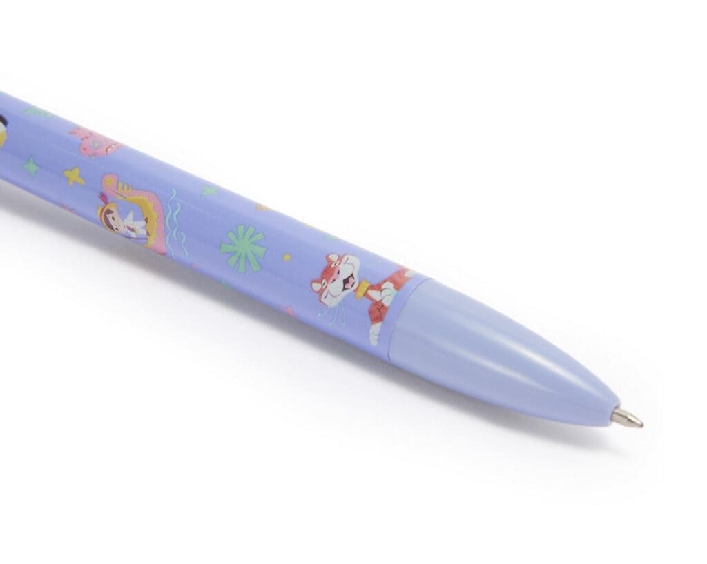 Blue Disney-themed pen featuring Mickey Mouse and friends, perfect for kids and Disney fans.
