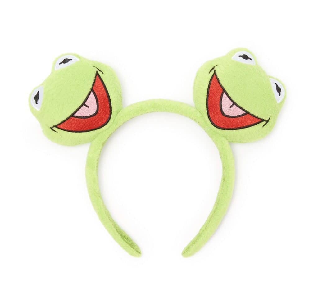 Cute Kermit the Frog plush headband for kids and fans.