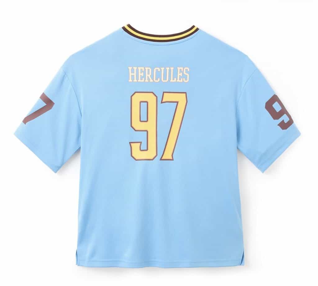 Blue Hercules football jersey with number 97 and Disney logo.
