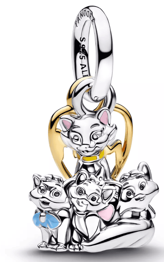 Disney Lion Guard charm pendant featuring Kion and friends in silver and gold.