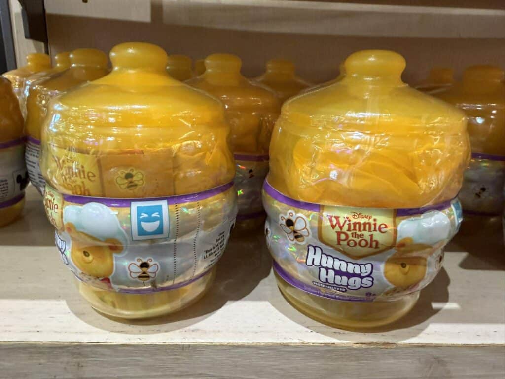 Winnie the Pooh honey jar with bee design, perfect for Disney fans.