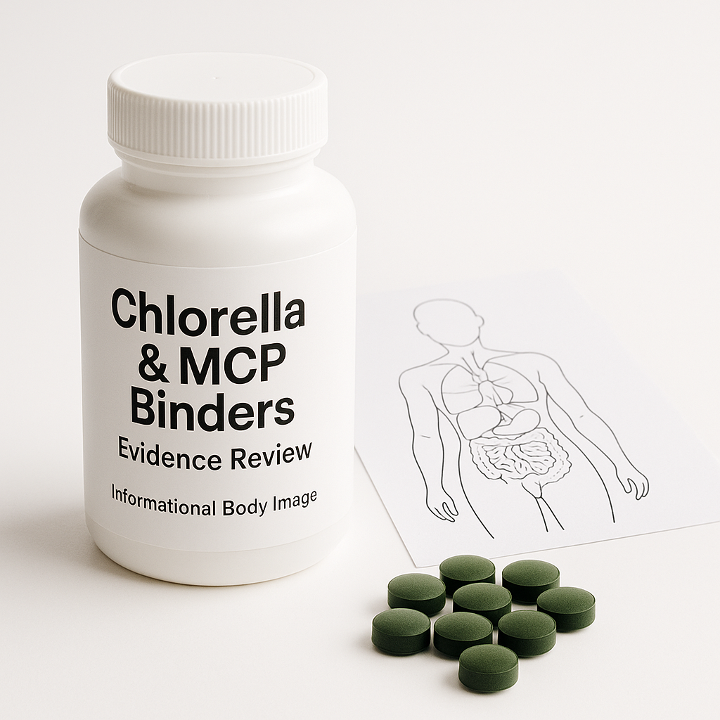 Chlorella & MCP Binders: Evidence Review - informational body image