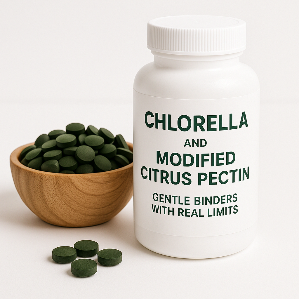 Chlorella and Modified Citrus Pectin: Gentle Binders with Real Limits