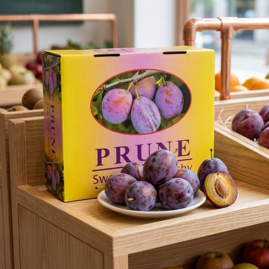 Custom Durable Fresh Produce Packaging For Premium Prunes