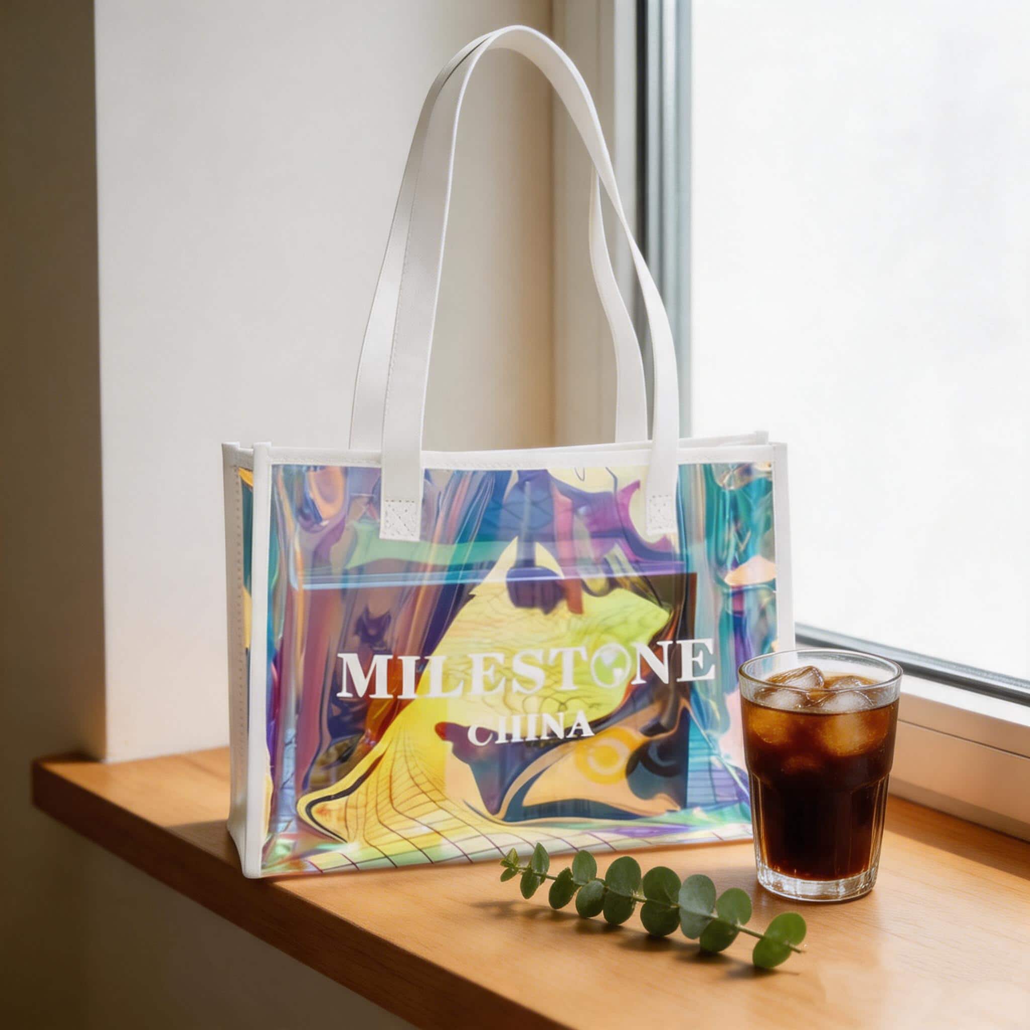 Professional Hologram Bag Solutions Designed With White Accents