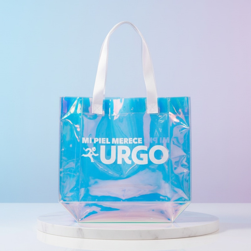 Durable Iridescent Holographic Tote Bags Custom Printed In Bulk