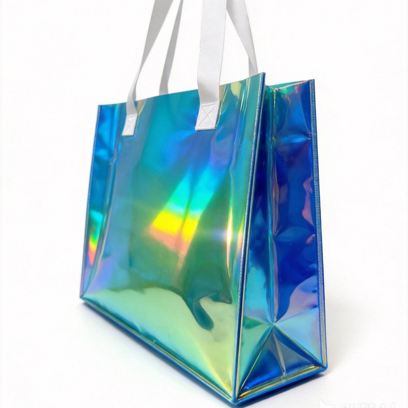 Custom Logo Iridescent Hologram Bags Wholesale For Trendy Brands
