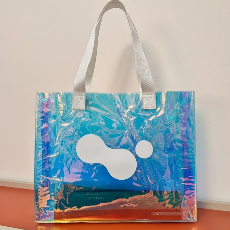 Custom Logo Iridescent Hologram Bags Wholesale For Trendy Brands