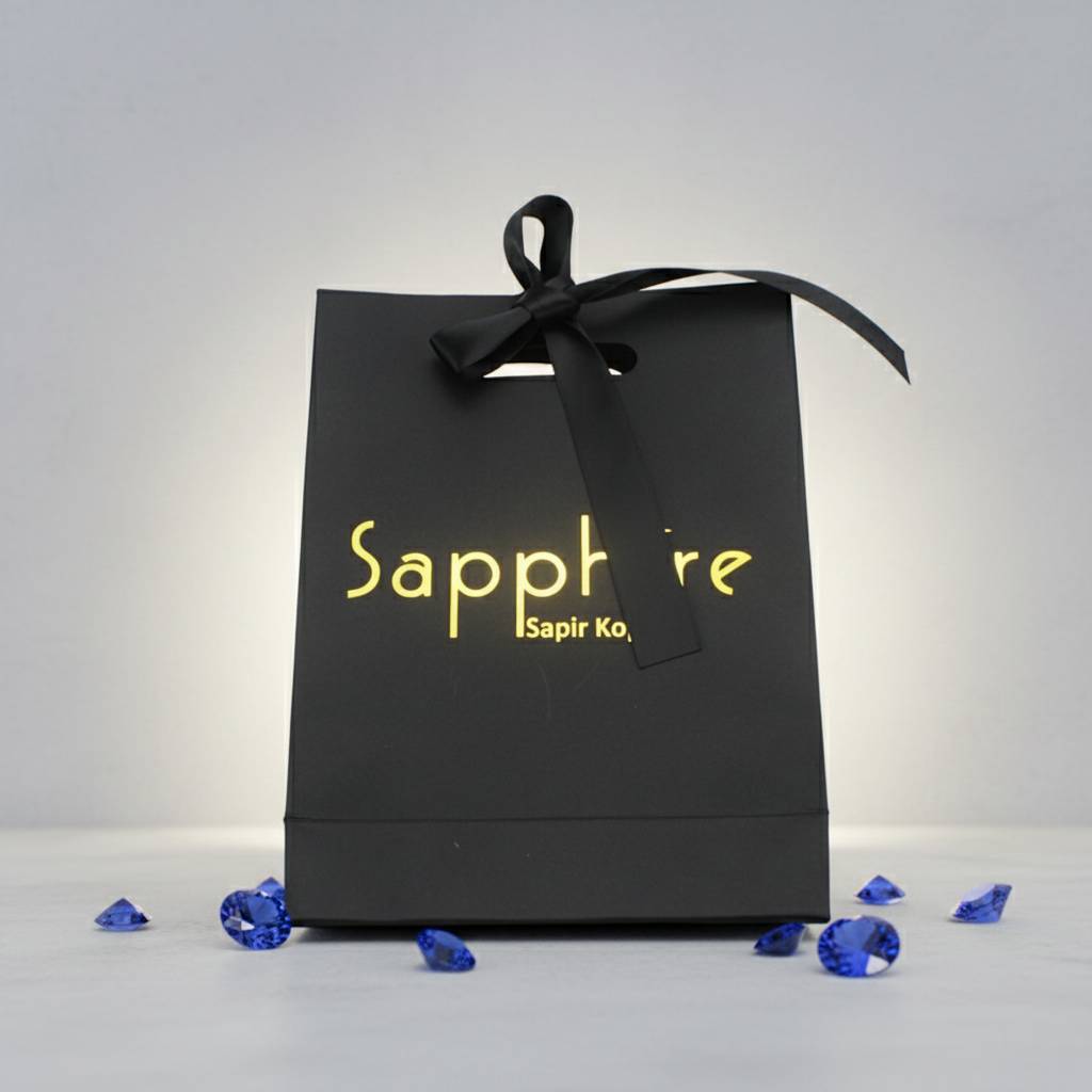 Elegant Matte Black Paper Bags With Stunning Gold Logo