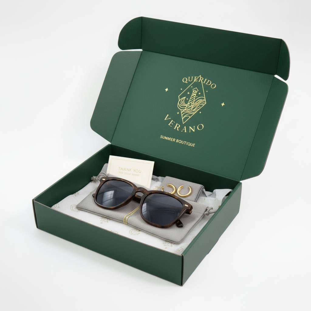 Elegant Custom Branded Corrugated Mailer Box For Gift Sets