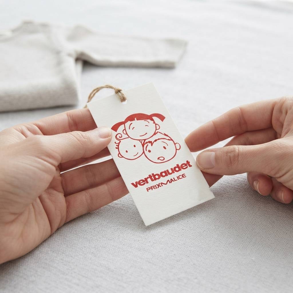 Custom Minimalist Hang Tags For Premium Children's Clothing Brands