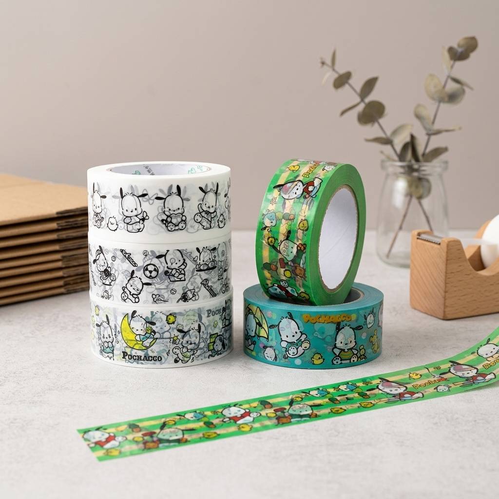Customized Shipping Tape With Unique Cartoon Character Brand Designs