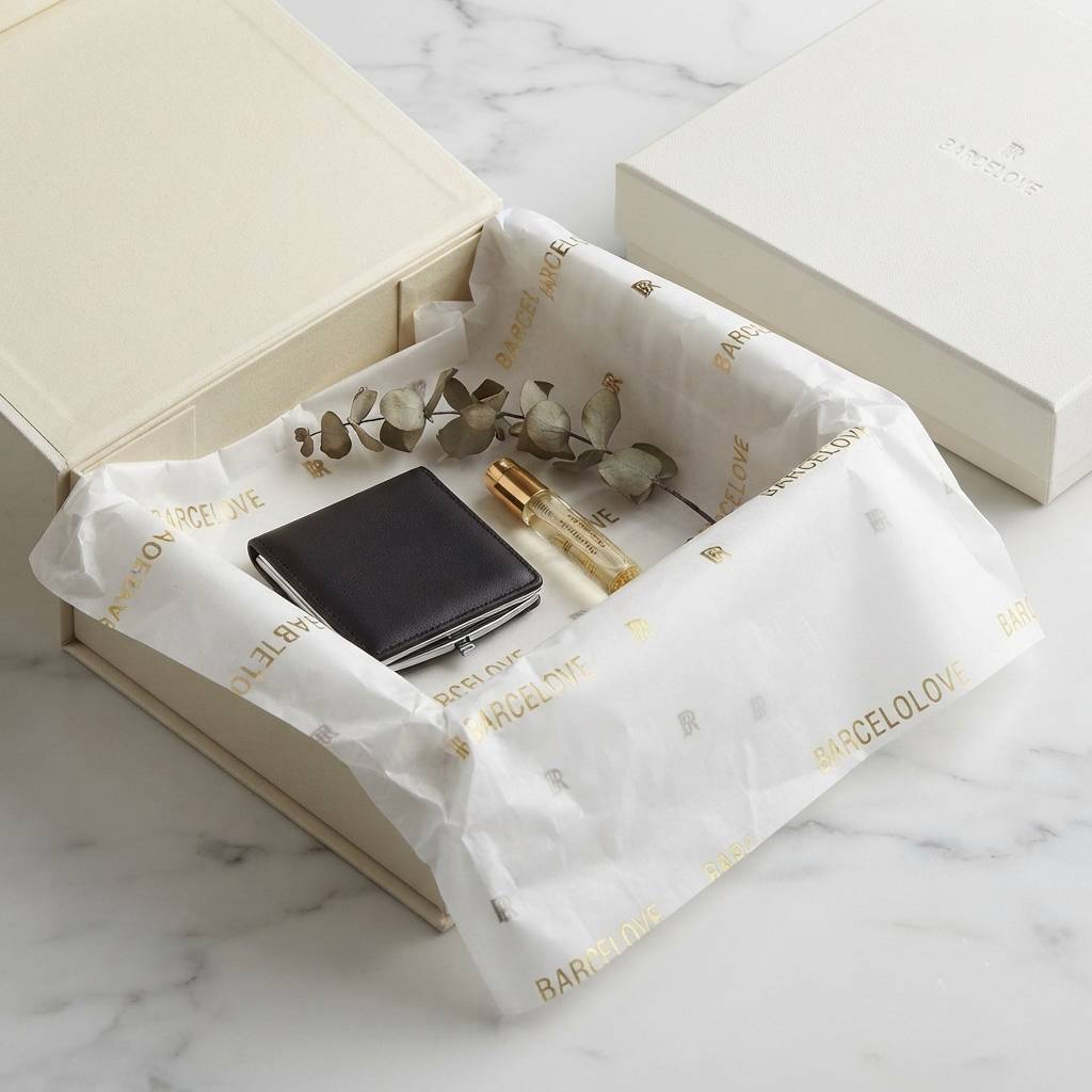 Custom Tissue Paper Printing For Refined Product Unboxing