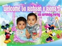 Mickey Mouse Birthday Banner Singapore