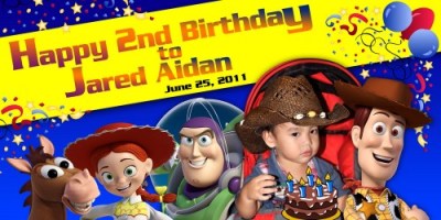 Toy Story Birthday Banner Singapore