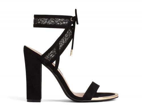 chunky heel black