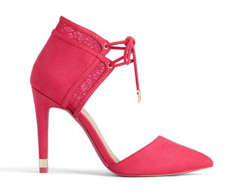 close toe heel pink