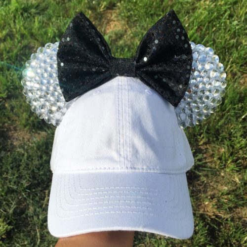 Minnie Mouse Baseball Hat Black