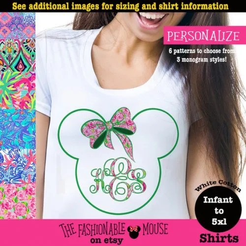monogram Minnie Mouse