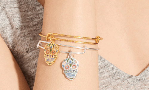 Sugar Skull Alex and Ani Bangle