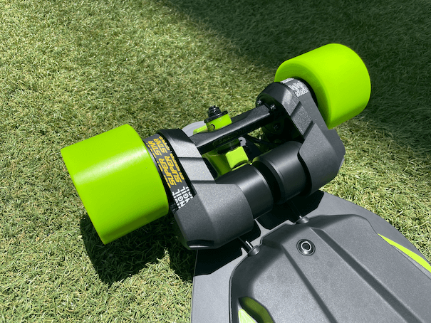 Close up photo of Meepo Aurora belt motors underside